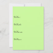 Uitnodiging Lotus Flowers Party (Achterkant)