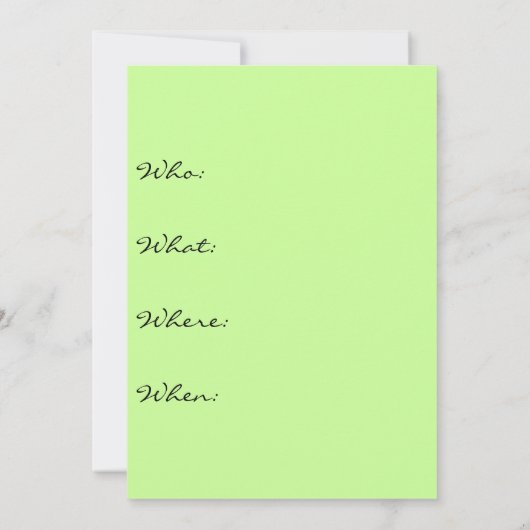 Uitnodiging Lotus Flowers Party (Achterkant)