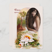 Uitnodiging Lotus Garden foto (Voorkant / Achterkant)