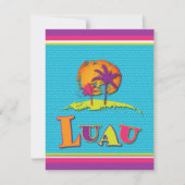 Uitnodiging Luau: 10,8 x 14 cm (Voorkant)