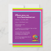 Uitnodiging Luau: 10,8 x 14 cm (Achterkant)