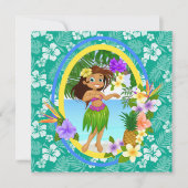 Uitnodiging Luau / Strand Bruiloft Feest (Voorkant)