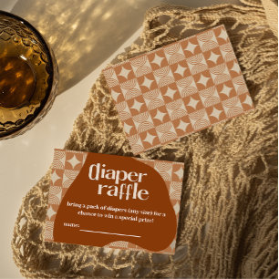 Uitnodiging luierloterij baby shower