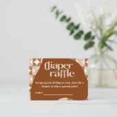 Uitnodiging luierloterij baby shower (Staand voorkant)