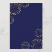 Uitnodiging luxe Oud en Nieuw-feest template (Achterkant)