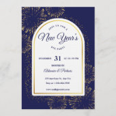 Uitnodiging luxe Oud en Nieuw-feest template (Voorkant)