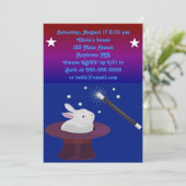 Uitnodiging Magic Birthday Party (Staand voorkant)