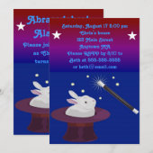 Uitnodiging Magic Birthday Party (Voorkant / Achterkant)