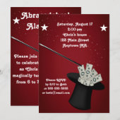 Uitnodiging Magic Birthday Party (Voorkant / Achterkant)