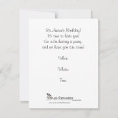 Uitnodiging Magic Castle Waterverf Party (Achterkant)