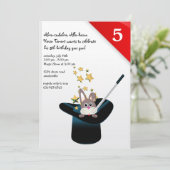 Uitnodiging Magic Pet Party (Staand voorkant)