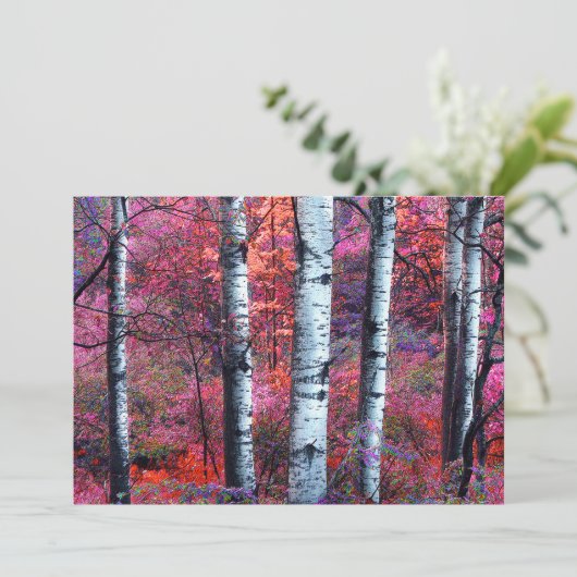 Uitnodiging Magical Forest Summer Solstice Party (Staand voorkant)