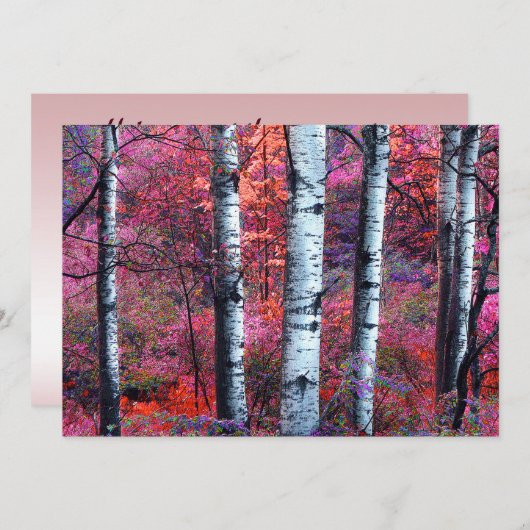 Uitnodiging Magical Forest Summer Solstice Party (Voorkant / Achterkant)