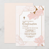 Uitnodiging Magnolia Bloesems (Voorkant / Achterkant)