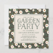 Uitnodiging Magnolia Blossom Garden Party (Voorkant)