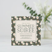 Uitnodiging Magnolia Blossom Summer Soiree Party (Staand voorkant)