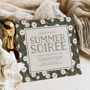 Uitnodiging Magnolia Blossom Summer Soiree Party