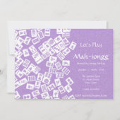 Uitnodiging Mah-jongg Game Party (Voorkant)