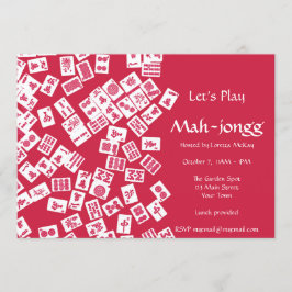 Uitnodiging Mah-Jongg Game Party