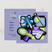 Uitnodiging makeoverpartij (Voorkant / Achterkant)