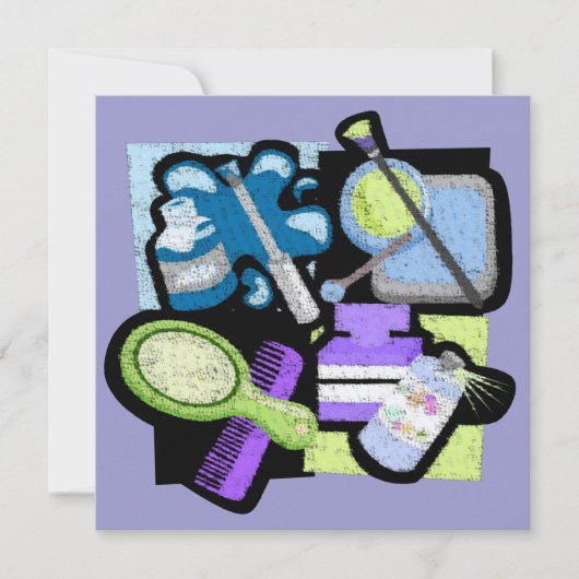 Uitnodiging makeoverpartij (Voorkant)