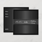 Uitnodiging Mannen 30e verjaardag Zwarte Leger (Voorkant / Achterkant)