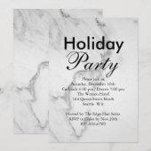 Uitnodiging Marble Corporate Holiday Party (Voorkant / Achterkant)