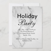Uitnodiging Marble Holiday Party (Voorkant)