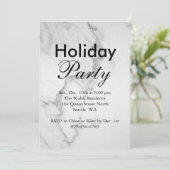 Uitnodiging Marble Holiday Party (Staand voorkant)