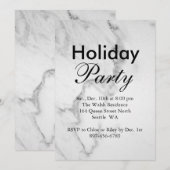 Uitnodiging Marble Holiday Party (Voorkant / Achterkant)