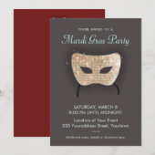 Uitnodiging Mardi Gras (Voorkant / Achterkant)