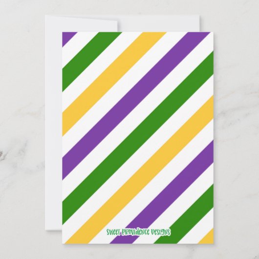 Uitnodiging Mardi Gras (Achterkant)