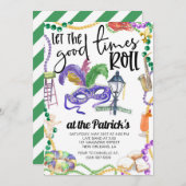 Uitnodiging Mardi Gras (Voorkant / Achterkant)