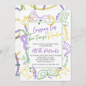 Uitnodiging Mardi Gras (Voorkant / Achterkant)