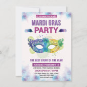 Uitnodiging Mardi Gras (Voorkant)