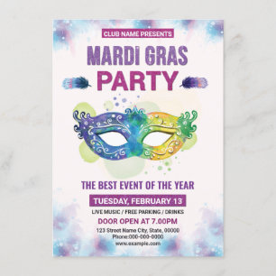 Uitnodiging Mardi Gras