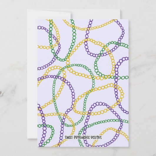 Uitnodiging Mardi Gras (Achterkant)