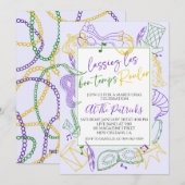 Uitnodiging Mardi Gras (Voorkant / Achterkant)