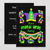 Uitnodiging Mardi Gras (Voorkant / Achterkant)
