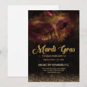Uitnodiging Mardi Gras (Voorkant / Achterkant)