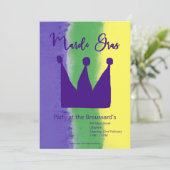 Uitnodiging Mardi Gras (Staand voorkant)