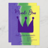 Uitnodiging Mardi Gras (Voorkant / Achterkant)