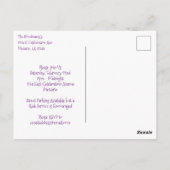 Uitnodiging Mardi Gras Beads (Achterkant)