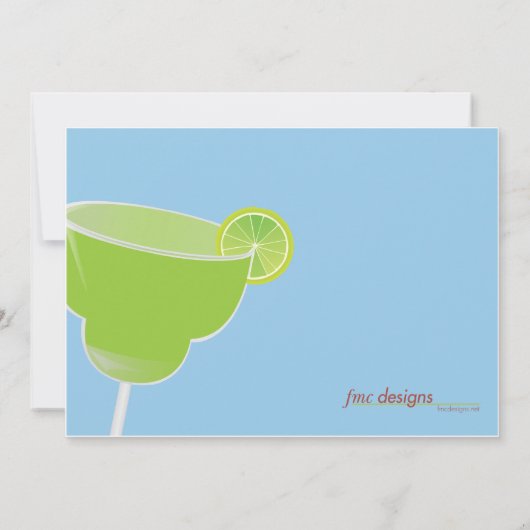 Uitnodiging Margarita Party (Achterkant)