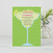 Uitnodiging Margarita Party (Staand voorkant)