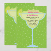 Uitnodiging Margarita Party (Voorkant / Achterkant)