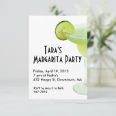 Uitnodiging Margarita Party (Staand voorkant)