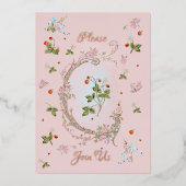 Uitnodiging Marie Antoinette Versailles Barok (Voorkant)