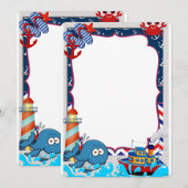 uitnodiging marinero (Voorkant / Achterkant)