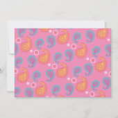 Uitnodiging Marokkaans Baby shower Elephant (Achterkant)